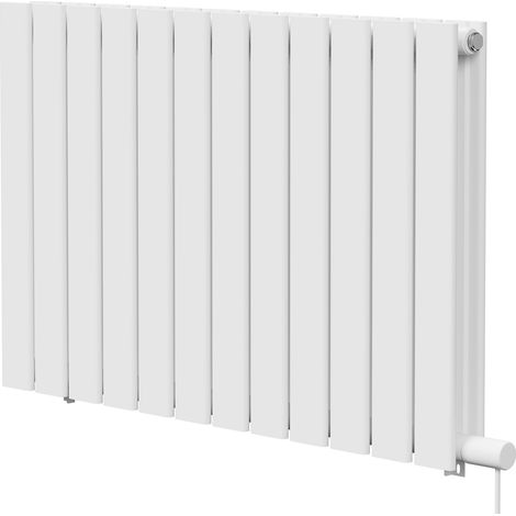 Hudson White 600mm x 908mm Horizontal Electric Double Panel Radiator (1/5)
