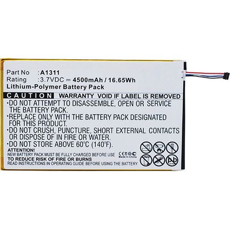 NX - Batterie tablette 3.7V 4500mAh - A1311KT.0010M.004