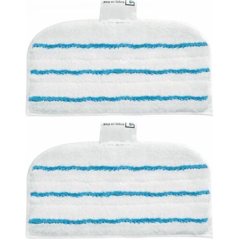 2 Patins En Microfibre FSMP20-XJ Rectangulaires Pour Balai Vapeur - Technologie EasyGlide (1/4)