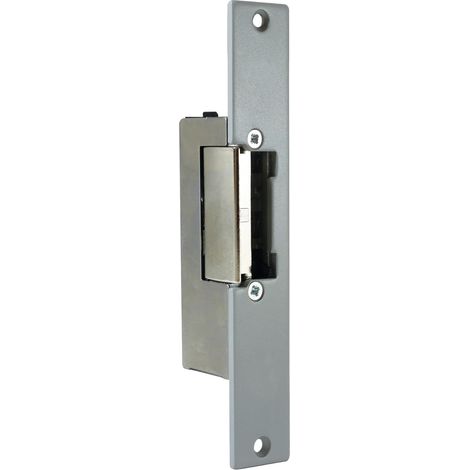 Gâche Électrique à Encastrer, Mémoire Mécanique, Levier de Déblocage Manuel, Réversible Droite et Gauche, 8V-12V AC DC, Basse Consommation 500mA, Aluminium (1/3)