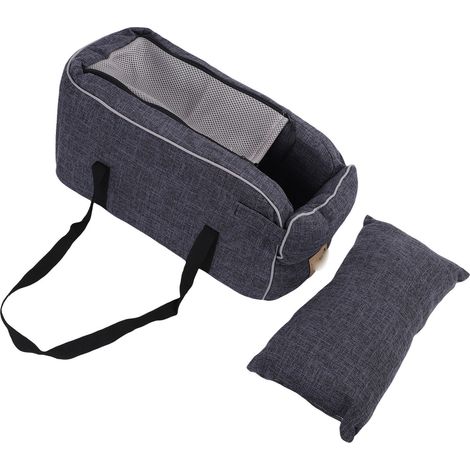 Console de siège de voiture pour chien, poignée Portable confortable, rehausseur central pour animaux de compagnie, pour voyage et Camping (1/5)