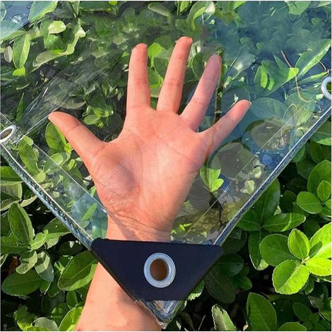 Filiyano-Bâche transparente imperméable, 1 x 1 m, pour jardin et terrasse (1/5)