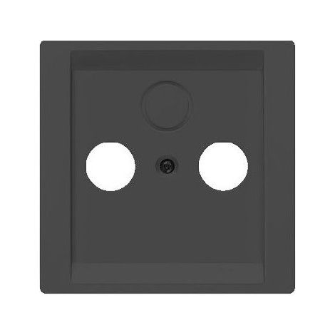 Cache prise TV 2/3 sorties anthracite cosso Siemens Delta Style 5TG13380AC