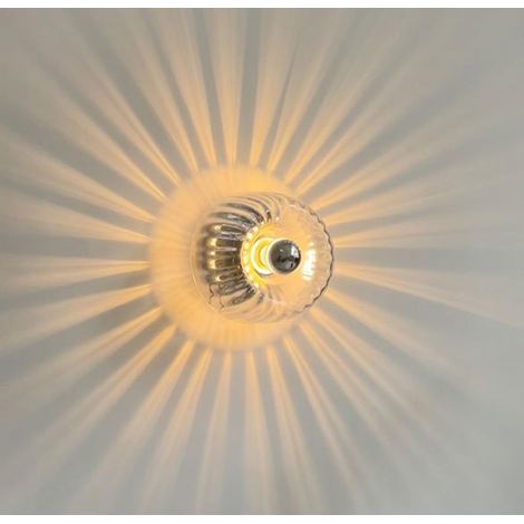 Nordic Vintage Wall Sconce Simple Wall Lights Living Room Bedroom Retro Glass Wall Lamp Backdrop Wall Light Fixture Ceiling Lights (1/5)