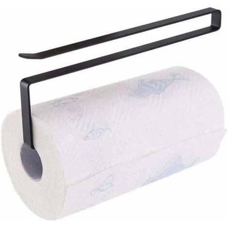 Porte-rouleau de papier essuie-tout de 26 cm, support pour rouleau de papier essuie-tout sans perçage, support pour rouleau de papier essuie-tout sous plan de travail, porte-rouleau de papier essuie-t (1/4)