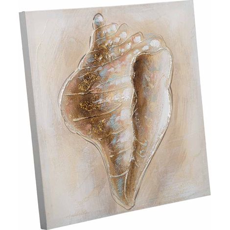 Cuadro pintado a mano con relieve gris 40x40x2.5 (1/5)
