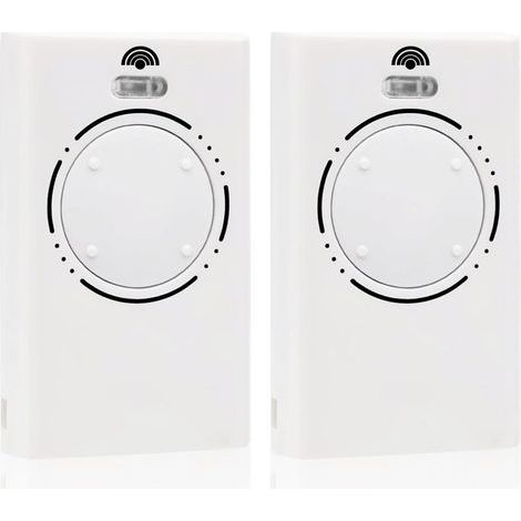 2 PiècesTelecommande Porte de Émetteur de Garage 868MHz,Telecommande Portail 4 Canaux Compatible avec XT4 868 SLH LR, XT4 868 SLH, XT2 868 SLH LR, XT2 868 SLH(Blanc) (1/5)