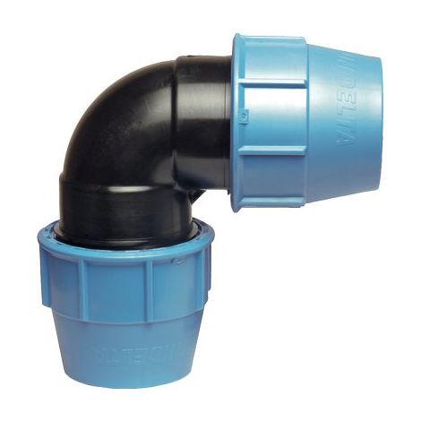 GOMITO A COMPRESSIONE PN16 UNIDELTA - MM 50X50- 2 pezzi