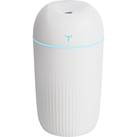 Humidificateur USB portable 420 ml – Mini humidificateur d’air silencieux pour bureau, chambre ou maison, diffuseur d’humidité rechargeable avec réservoir transparent et minuterie