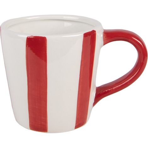 Mug en Céramique Blanche pour Café et Thé, Tasse de Cuisine 250 ml - 13 x 9 x 9 cm - PANGIVO (1/5)