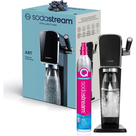 Gasatore Sodastream Art nero con bottiglia