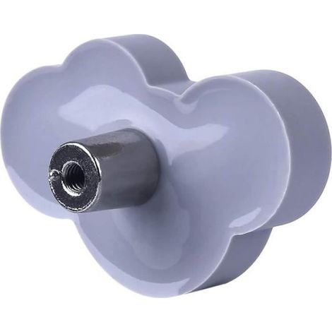 Poignée de porte d'armoire enfant - - Lot de 10 nuages en caoutchouc souple PVC - Vis de 25mm incluses (1/4)