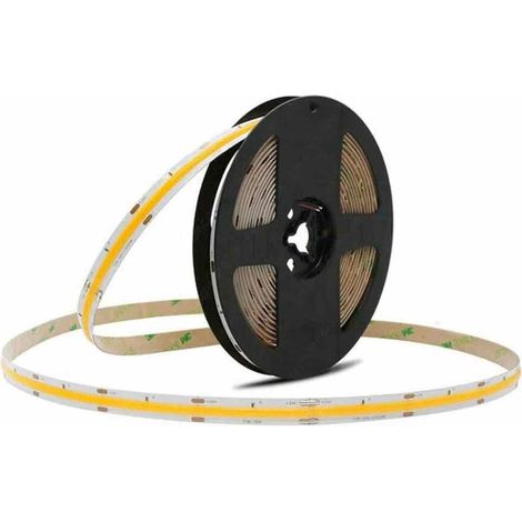 Strip led cob flessibile striscia led adesiva 5 metri 45 watt 12v luce naturale 4000k (1/5)