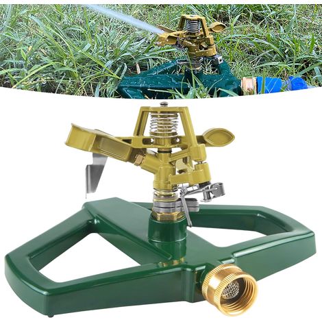 Garden Water Sprinkler, Metal Base, Lawn Sprinkler, Automatic Watering for Garden, Surfaces up to 540 m², 360 Degree Rotating, for Watering Lawn and Garden (1/5)