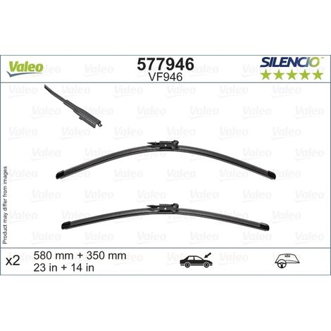 Balai d'essuie-glace Valeo 577946 NISSAN 28890BA62C 28890BA63C