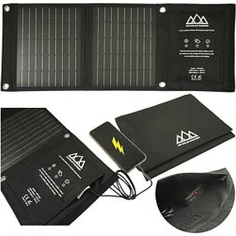 Panneau Solaire Portable 14W 60x23x2.5 cm - Dual USB Output 5V/2.1A - Énergie Renouvelable et Pratique - Beast (1/5)