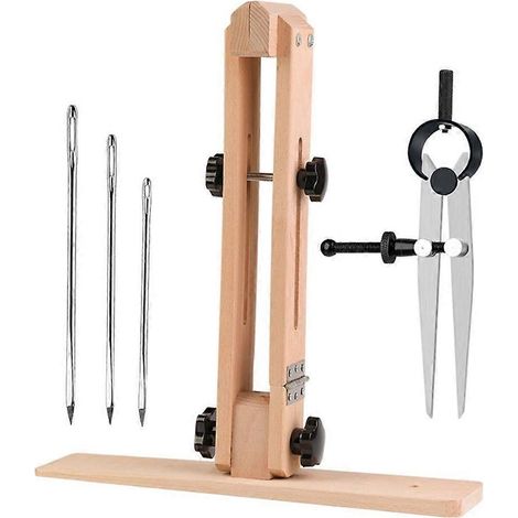 Cadre de couture pour le travail du cuir, étau de bureau en bois pour le travail du cuir (1/4)