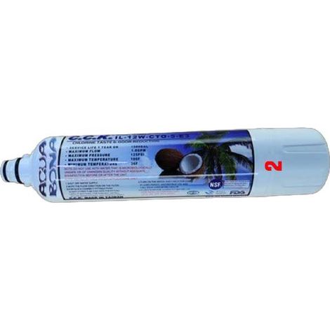 Filtro Carbón GAC Bayoneta 6x30cm — Cartucho 2ª Etapa para Ósmosis Inversa