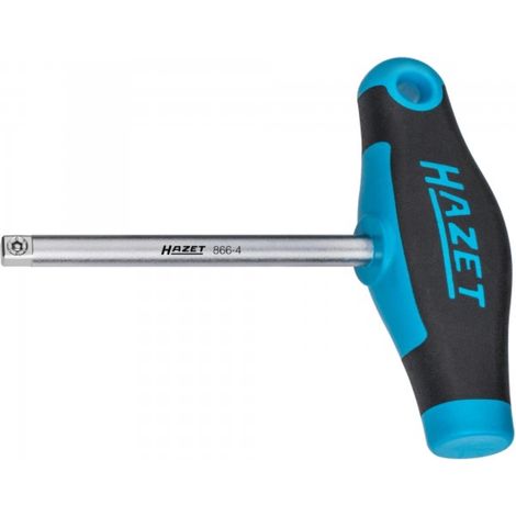 Hazet Steckgriff mit T-Griff 866-4, 1/4 (6,3 mm) Vierkant massiv, 134 mm