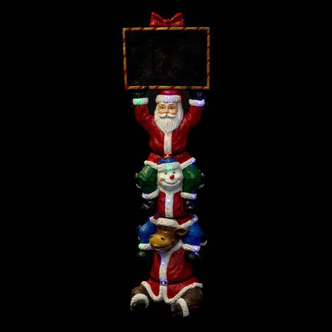 Led resina babbo natale + amici 150 cm 20 led - Feeric lights & christmas