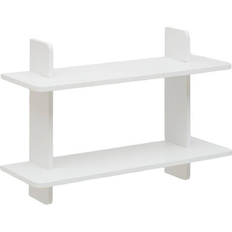 Étagère murale 2 niveaux fixy 19x60cm blanc - 5five (1/5)