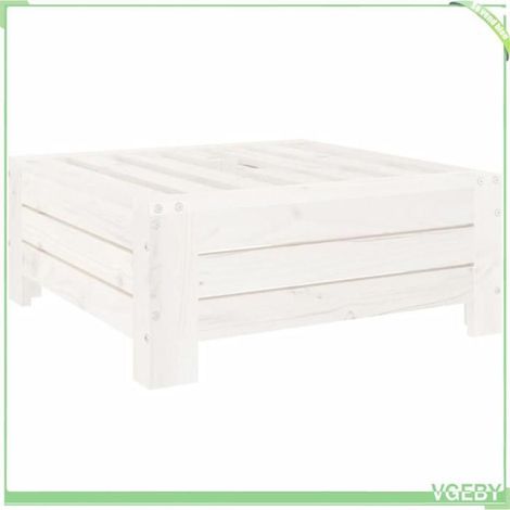 Couvercle de base de parasol - FAFEICY - 825332 - Bois de pin massif - Blanc - 63,5x63,5x26 cm (1/5)