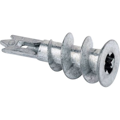 Fischer – Chevilles en métal GKM pour placoplâtre – Longueur 31mm – Ø de vis 4.5mm – Fixation sans perçage pour plaques de plâtre