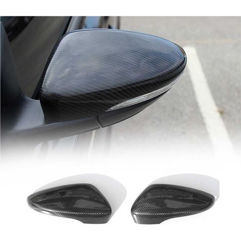Coques de Rétroviseurs pour VW Passat B7 2010-2015 en Carbone Noir (1/5)