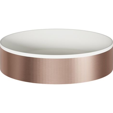Helix Brushed Bronze 360mm x 360mm Round Countertop Basin (1/5)