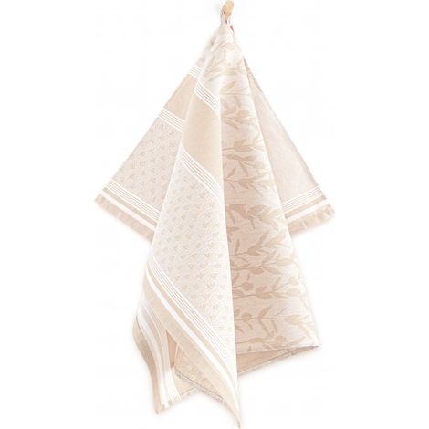 Küchenhandtuch 50x70 Zwoltex Thymian beige Pflanzenmotiv