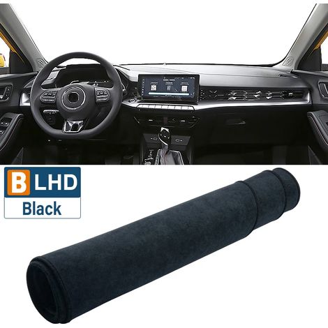 (B Noir LHD) Convient pour MG 5 MG5 2020 2021 2022 2023 Tableau de bord de voiture Protection contre les surtensions Tapis d'instruments Convient également comme tapis de bureau antidérapant Accessoir (1/5)