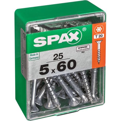 Spax 5x60 Universal Senkkopf T-STAR plus TGW WIROX A9J 5x60 M 25 (1/4)