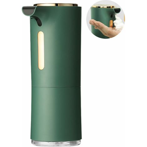 royaluxe - Distributeur de savon automatique sans contact à piles distributeur de savon liquide en mousse pour salle de bain cuisine, vert (1/5)