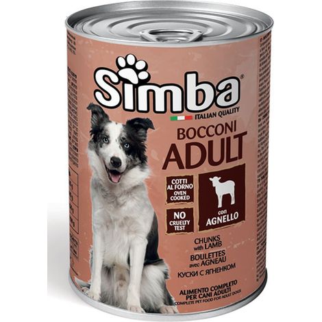 BOCCONI PER CANI 'SIMBA' agnello - gr 415- 24 pezzi  - MONGE