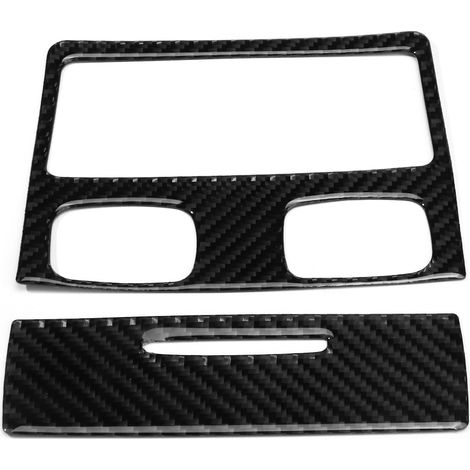 2 Pièces Décoratives en Fibre de Carbone Souple pour Sorties d'Air Arrière, Compatible Série 3 E90 2005-2012 (1/5)