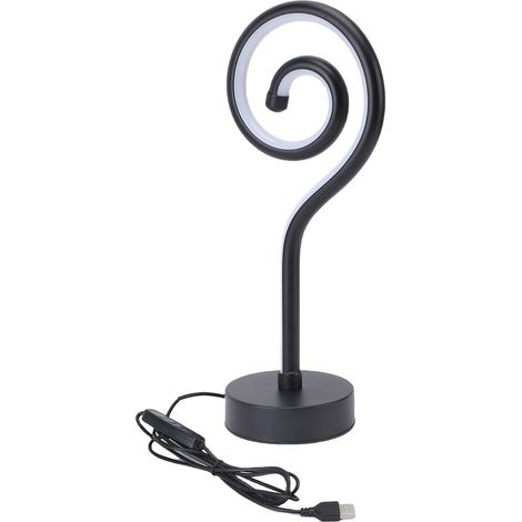 Lampe de chevet LED à intensité variable (3 couleurs), design unique, idéale pour la chambre et le salon, en aluminium, poids : environ 350 g (1/4)