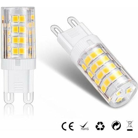 G9 LED Lampe Ampoules, Blanc Chaud 3000K 5W G9 LED Ampoule Lumiere équivalent aux ampoules halogènes de 40 W 420 lumens not dimmable, lot de 10 [Classe énergétique A+]