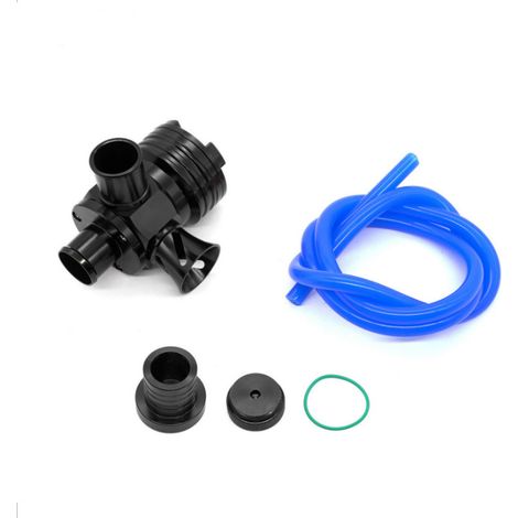 Para Volkswagen GTI Jetta para Audi 1.8T 2.7T Válvula de descarga S Válvula de drenaje BOV de turbo desviador sin logotipo BOV1022, negra (1/4)