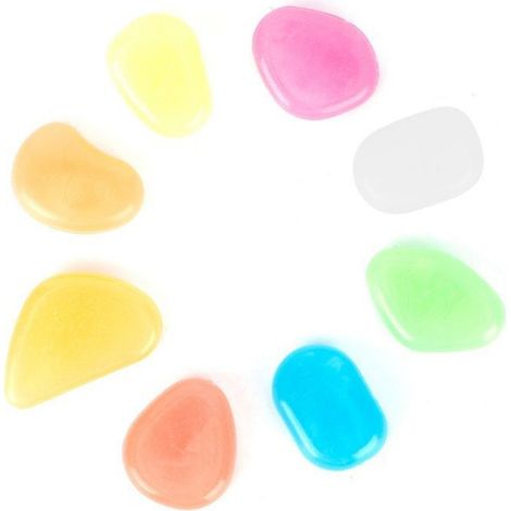 Pierre D'Aquarium - 25 mm - Fluorescente - Pour Aquarium Vase Piscine - Lot De 200 (1/5)