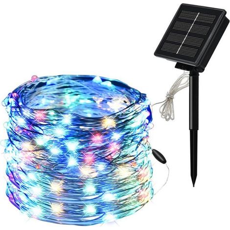 Solar-LED-Girlande - 20 m - 200 Lichter - 4 Farben - IP65