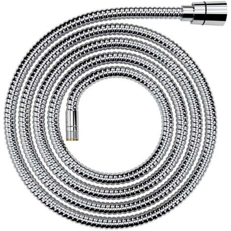 Flexible de douche 1,5 m chromé – Raccord G 1/2' – Résistance à la pression 5 bar – Protection AntiFold – 28741002Flexible de douche, 200 cm, chrome 062XLCR