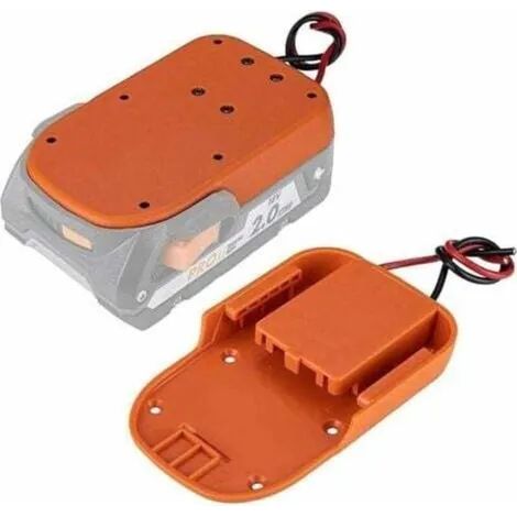 Connecteur d'alimentation, adaptateur de batterie pour RIDGID 18V vers AEG 18V, adaptateur de batterie 12 AWG avec trous de fixation (1/3)