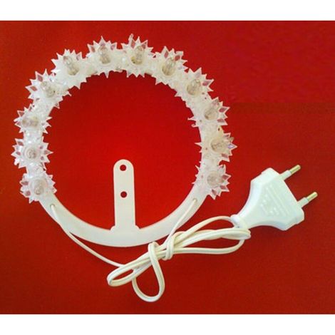 Tasses Décoratives électriques Avec Pois Et/ou Couronne à Leds Pour Figurines -24 Volt Diamètre 8 Pisellini -