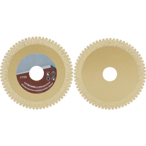 100-mm-Diamantscheibe, Körnung 60, Trenn-/Schleifscheibe für Keramikfliesen, Marmor und Stein (1/5)