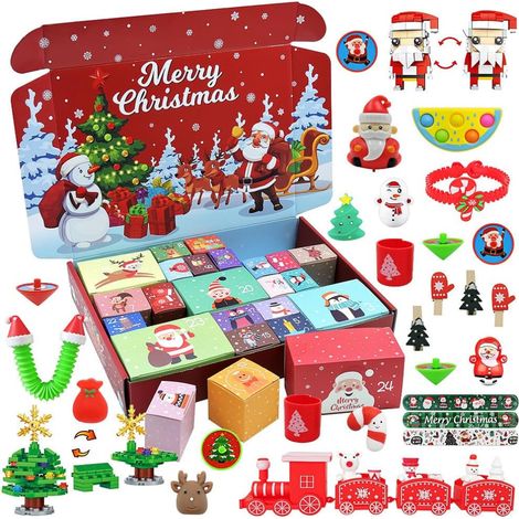 Vtizikl Adventskalender für Kinder 2024, Adventskalender für Kinder, Weihnachtskalender für 24 Tage mit 24 Tagen, Weihnachtskalender für Kinder von 3 bis 12 Jahren
