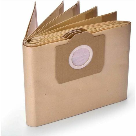 Saco Para Aspiradora - Papel De Doble Capa - Alta Filtración - Para Aspiradoras Húmedas Y Secas WD3 MV1 MV3 NT20 NT25 NT30 - 10 Unidades (1/5)