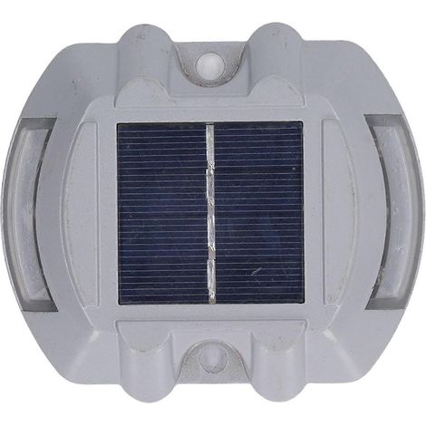 Lampe solaire de terrasse étanche, veilleuse réfléchissante à lumière bleue clignotante pour intérieur et extérieur.