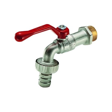 RUBINETTO A SFERA EOLO PORTAGOMMA LEVA ALLUMINIO ROSSA- 3/8 Leva rossa- TIEMM- pezzi 1