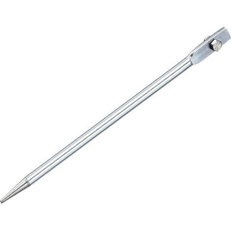 Piquet de Mise à La Terre Galvanisé à Froid pour Tige de Mise à La Terre de 1,6 Pieds Avec Un Seul Trou Droit pour Antenne, Parabole Satellite et Clôture Électrique (1/4)