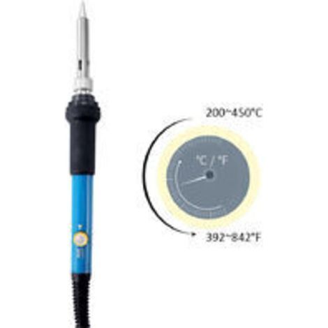 Fer à souder à température réglable 60W + 5 pannes à souder, petit standard européen 220V (1/4)
